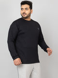 Men's Plus Size Gym Regular Fit Full Sleeves T-Shirt