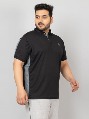 Men's Plus Size Regular Fit Half Sleeves Sports Polo T-Shirt