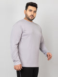 Men's Plus Size Gym Regular Fit Full Sleeves T-Shirt