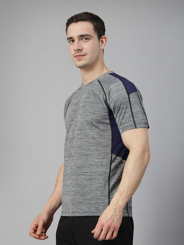 Men's Half Sleeves Gym Regular Fit T-Shirt | CHKOKKO