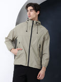 Men’s Green Lightweight Hooded Windcheater Jacket