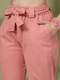 Women Pink Casual Summer Co-ord Set