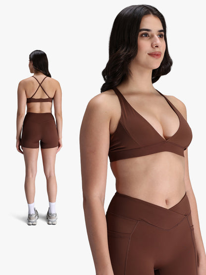Women’s Seamless Workout Co-Ord Set Brown