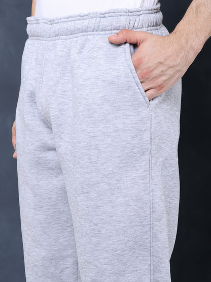 Men Grey Black Full Zipper Winter Tracksuit