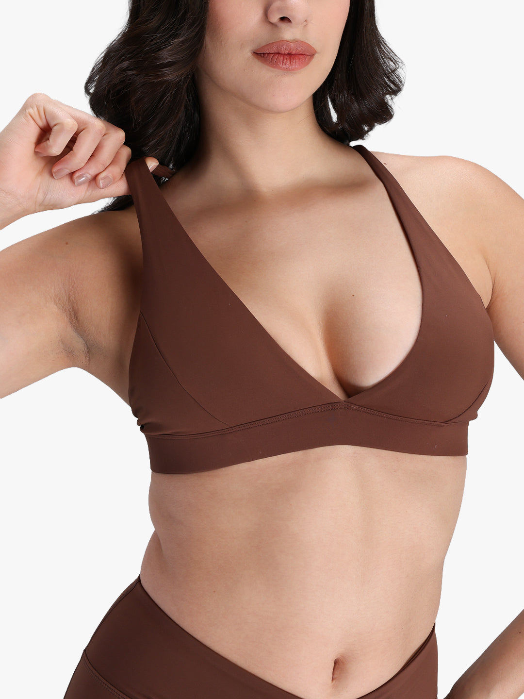 Women’s Seamless Workout Co-Ord Set Brown