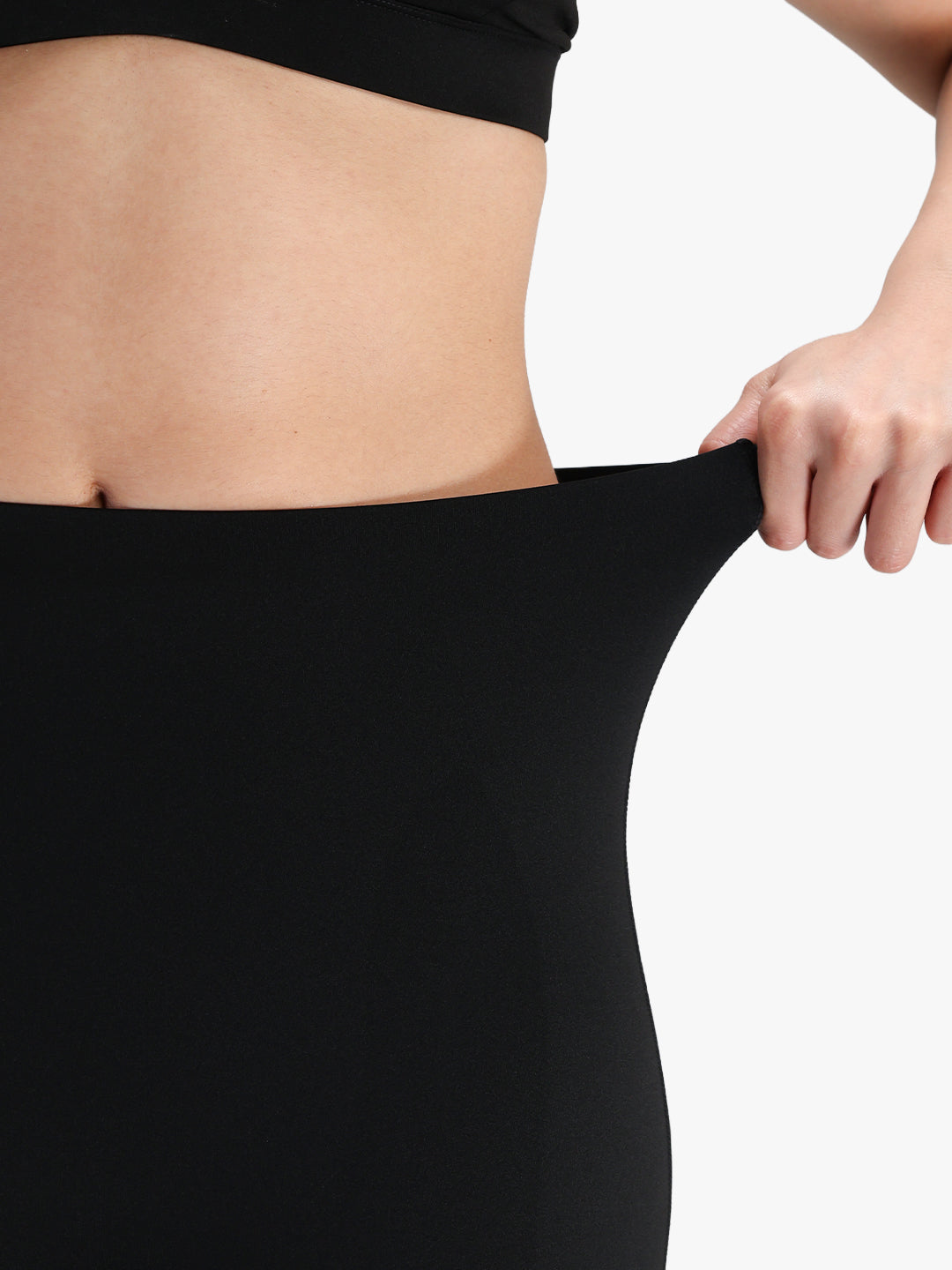 Women Seamless Power Flared Pants Black