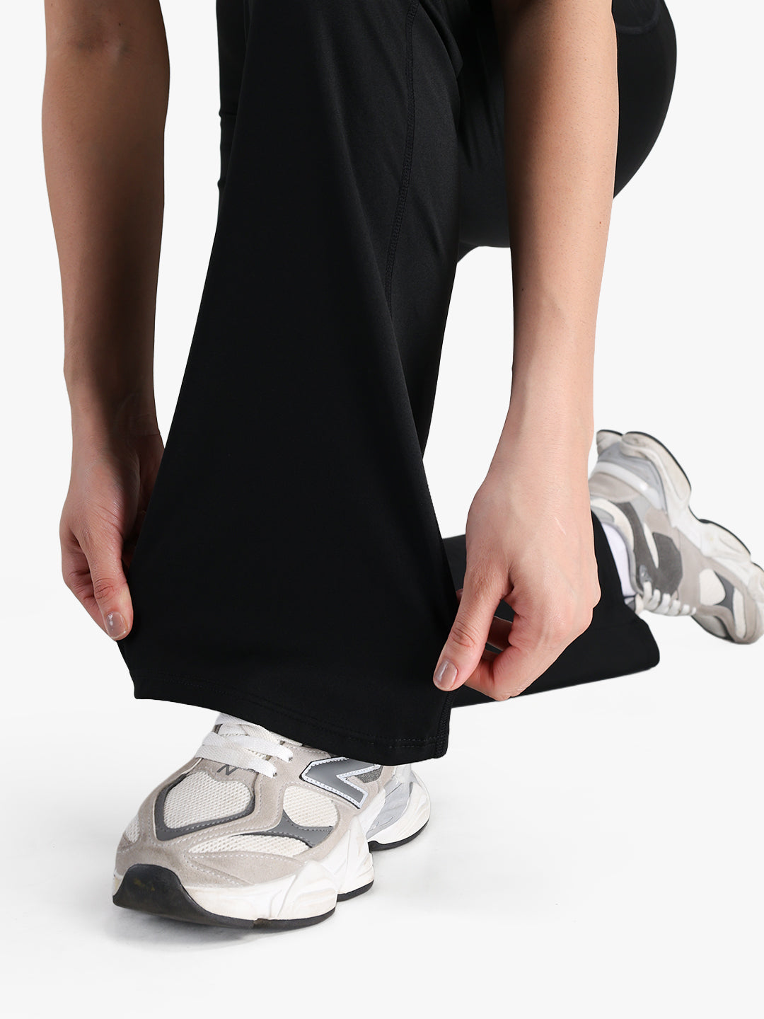 Women Seamless Power Flared Pants Black