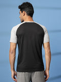 Men's Solid Raglan Dry Fit Gym T-Shirt | CHKOKKO