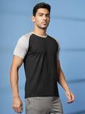 Men's Solid Raglan Dry Fit Gym T-Shirt | CHKOKKO