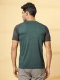 Men's Solid Raglan Dry Fit Gym T-Shirt | CHKOKKO