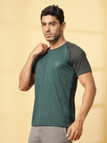 Men's Solid Raglan Dry Fit Gym T-Shirt | CHKOKKO