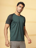 Men's Solid Raglan Dry Fit Gym T-Shirt | CHKOKKO