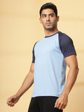 Men's Solid Raglan Dry Fit Gym T-Shirt | CHKOKKO