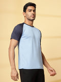 Men's Solid Raglan Dry Fit Gym T-Shirt | CHKOKKO