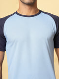 Men's Solid Raglan Dry Fit Gym T-Shirt | CHKOKKO