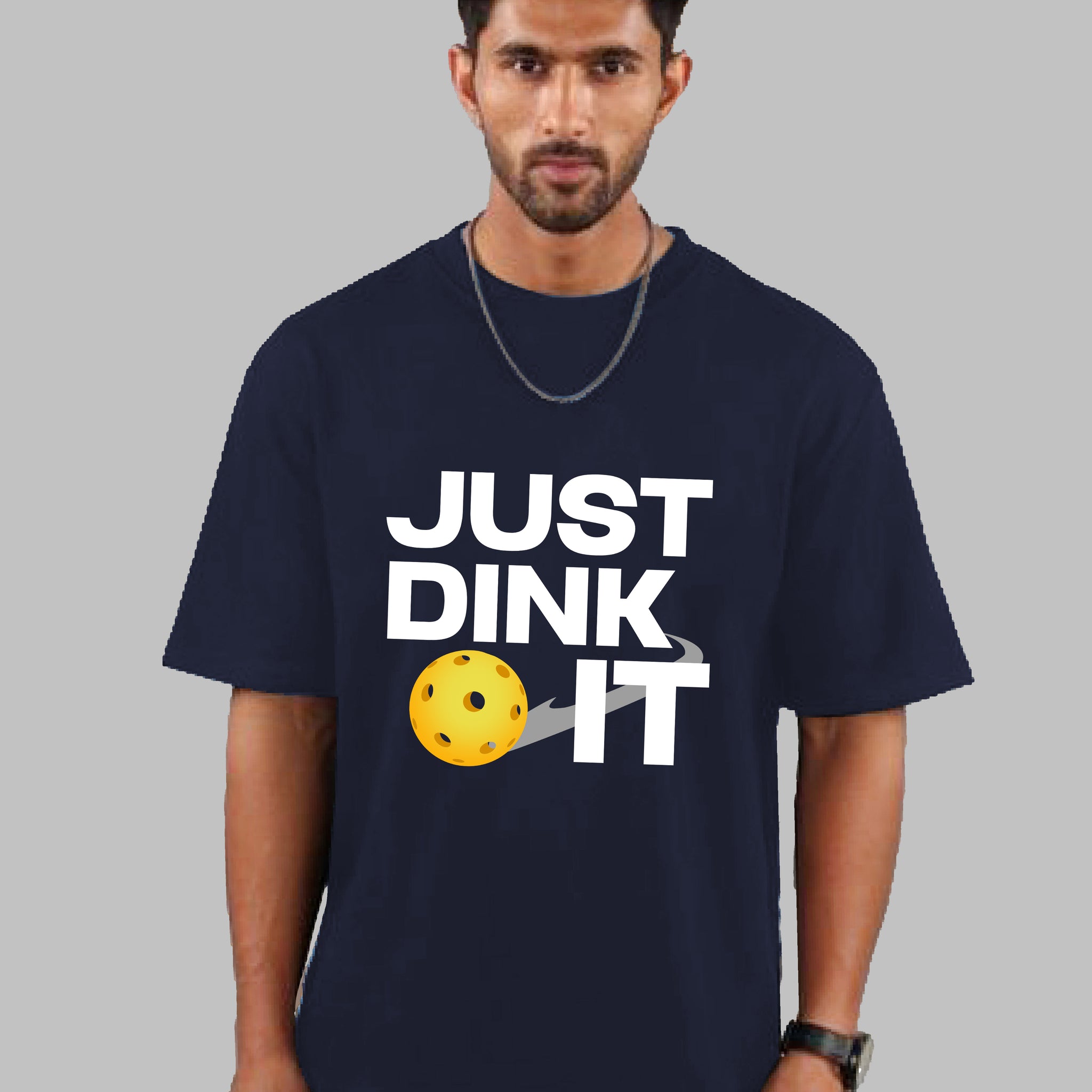 Men Printed Regular Gym Sports T-Shirt Navy