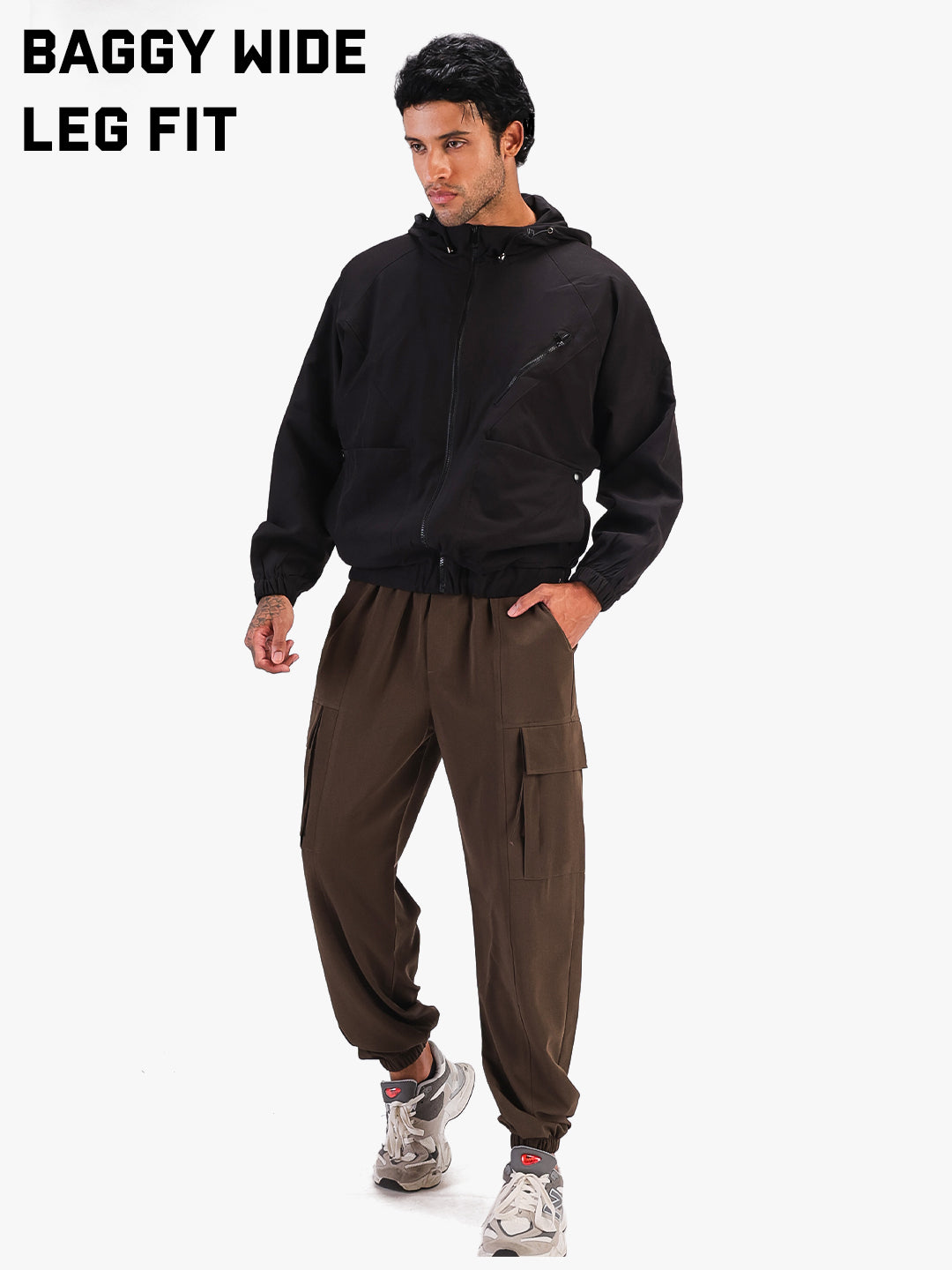 Men’s Olive Sports Track Pants with Side Pockets