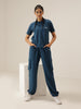 Women's Indigo Baggy Co-Ord Set