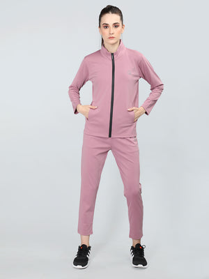 Buy Chkokko Women Sports Zipper Running Winter Track Suit-Pink