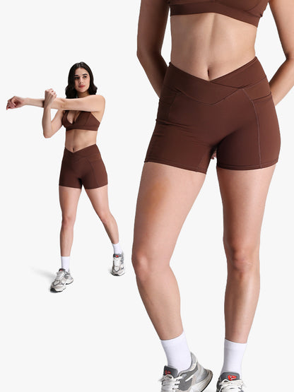 Women’s Seamless Workout Co-Ord Set Brown