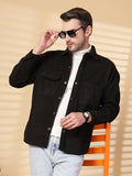 Men Winter Wear Spread Collar Shacket | CHKOKKO