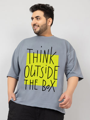 Men Plus Size Printed Oversized Half Sleeves T-Shirt