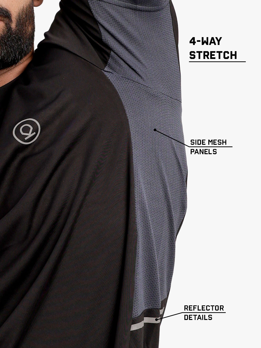 Men's Dry Fit Half Sleeve Gym T-Shirt