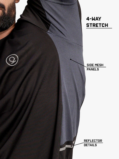 Men's Dry Fit Half Sleeve Gym T-Shirt