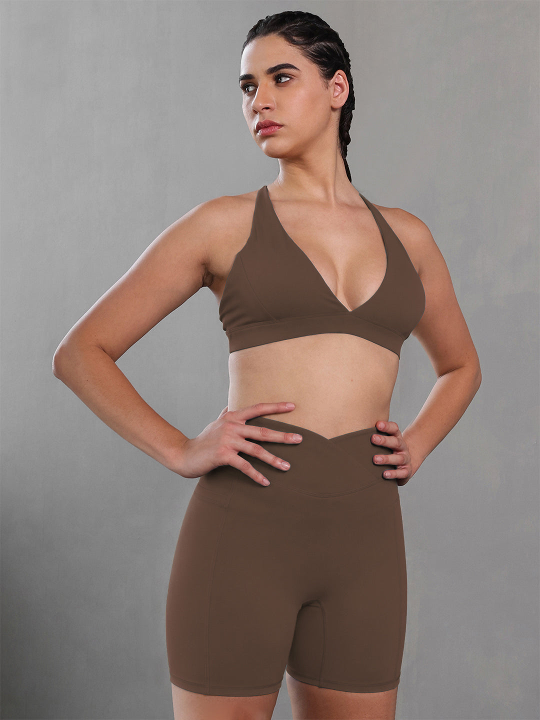 Women’s Seamless Workout Co-Ord Set Brown