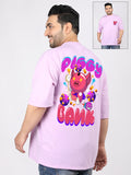 Men Plus Size Printed Oversized Half Sleeves T-Shirt