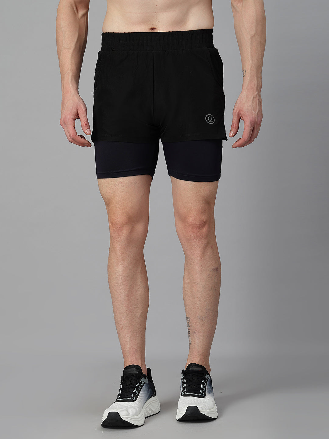 Men Running Sports Double Layered Shorts With Pocket | CHKOKKO