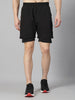 Men Running Sports Double Layered Shorts With Pocket | CHKOKKO
