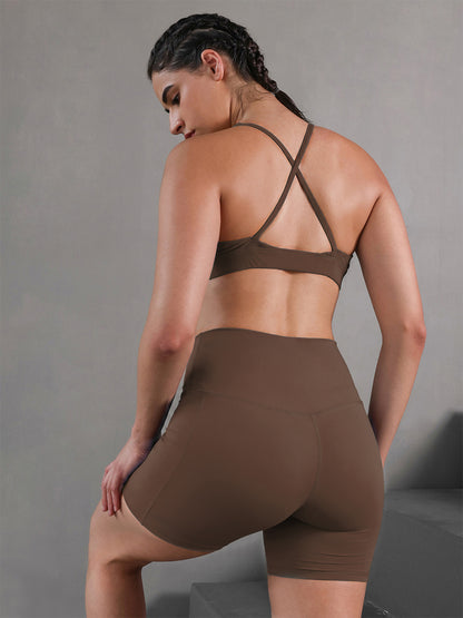 Women’s Seamless Workout Co-Ord Set Brown