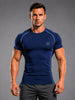 Men’s Performance Compression T-Shirt for Gym Navy