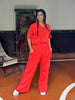 Women's Dark Orange Co-Ord Set | CHKOKKO