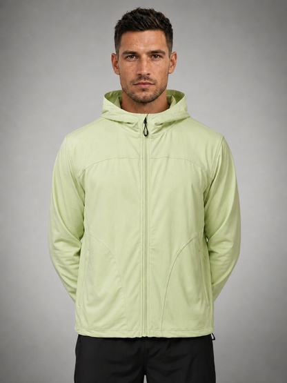 Men's Lightweight UV Protection Hooded Summer Jacket Green