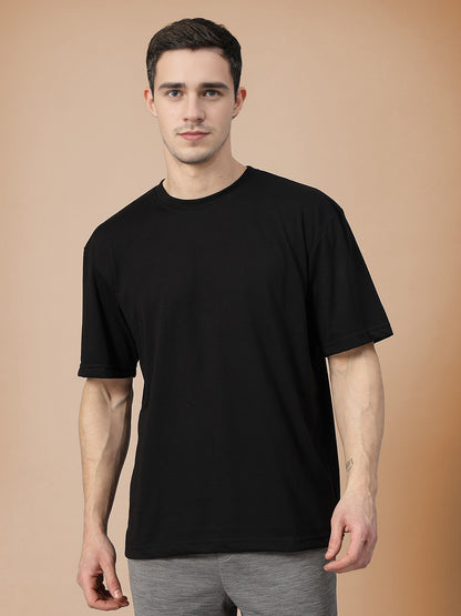 Men’s Oversized Relaxed Fit Cotton T-Shirt Black