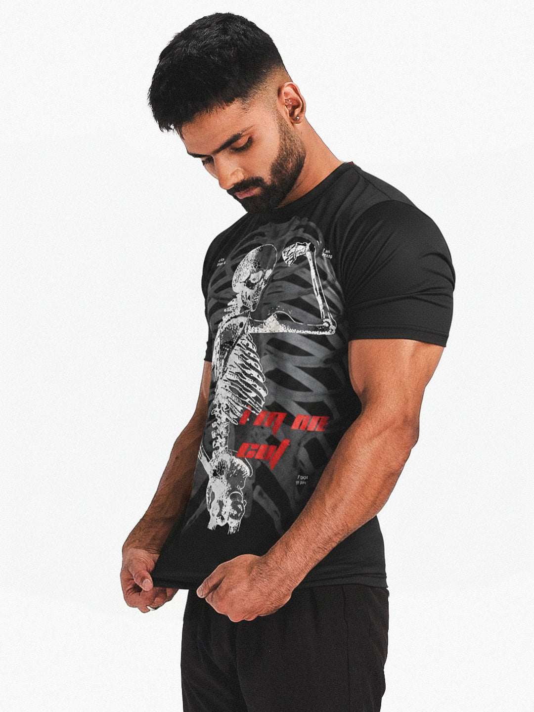 Men's Half Sleeve Graphic Gym T-shirt