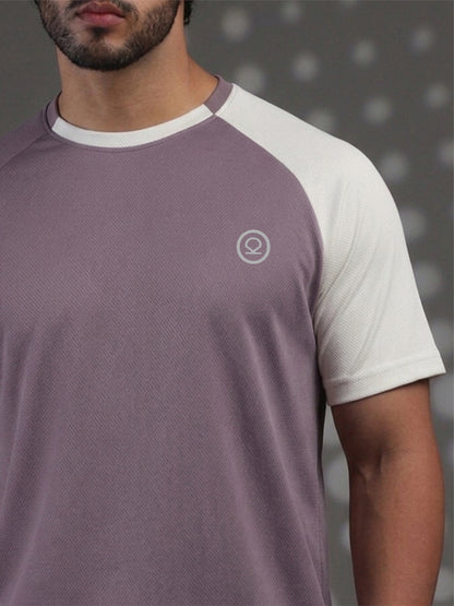 Men's Half Sleeves Sports Gym T-shirt Dusty Plum