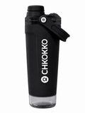 Chkokko Activate Protein Shaker Bottle 600ml with Carry Handle & Leakproof Lid Black