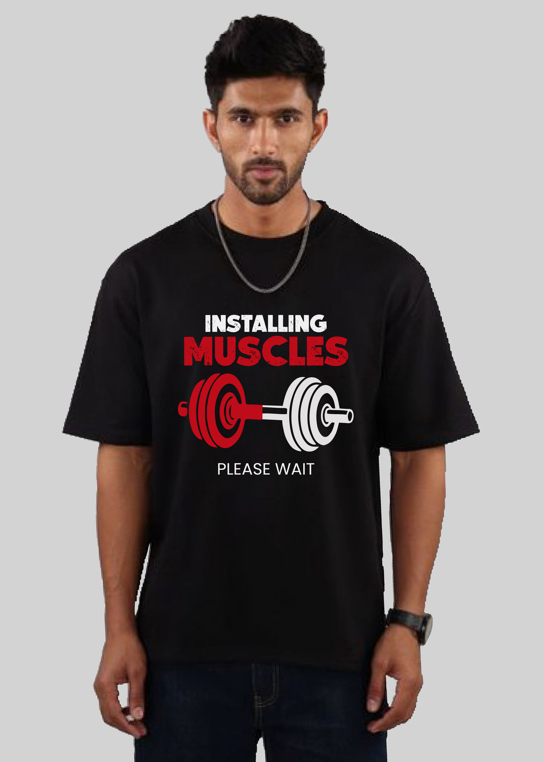 Men's Round Neck Gym Sports T-Shirt