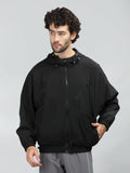 Men Winter Sports Oversized Windcheater Hooded Jacket