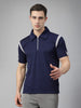 Men's Polo Neck Regular Fit Gym Sports Zipper T-Shirt