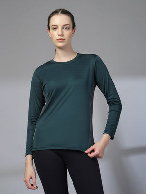 Women's Round Neck Active Wear Sports T-Shirt | CHKOKKO