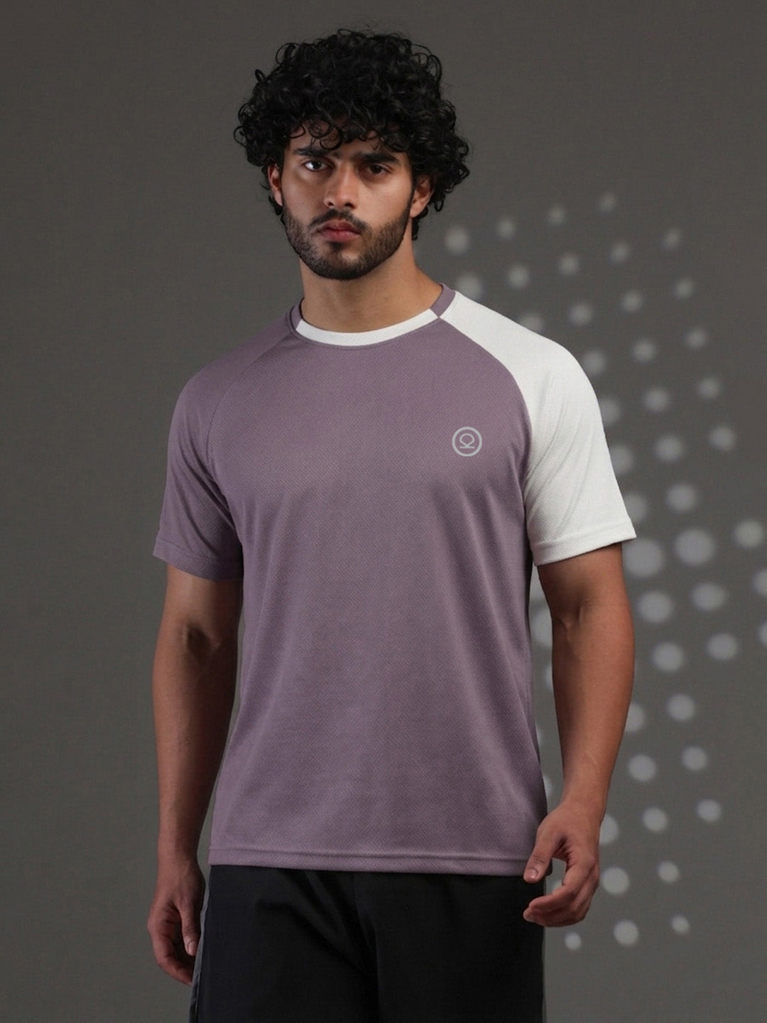 Men's Half Sleeves Sports Gym T-shirt Dusty Plum