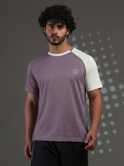 Men's Half Sleeves Sports Gym T-shirt Dusty Plum