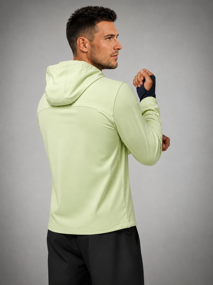 Men's Lightweight UV Protection Hooded Summer Jacket Green