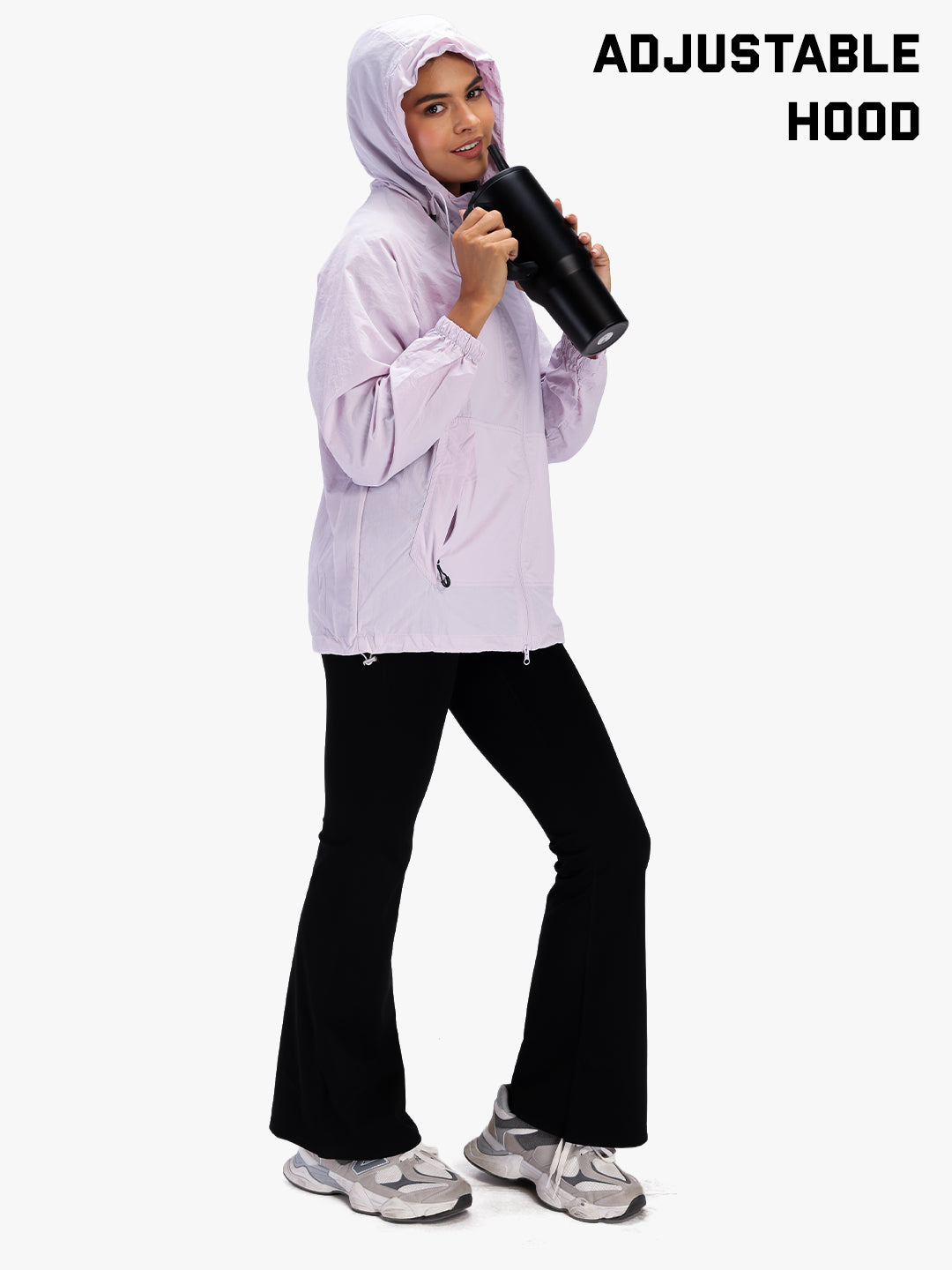 Women’s Lightweight Hooded Summer Jacket Purple