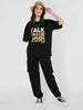 Women Black Printed Co-ord Sets