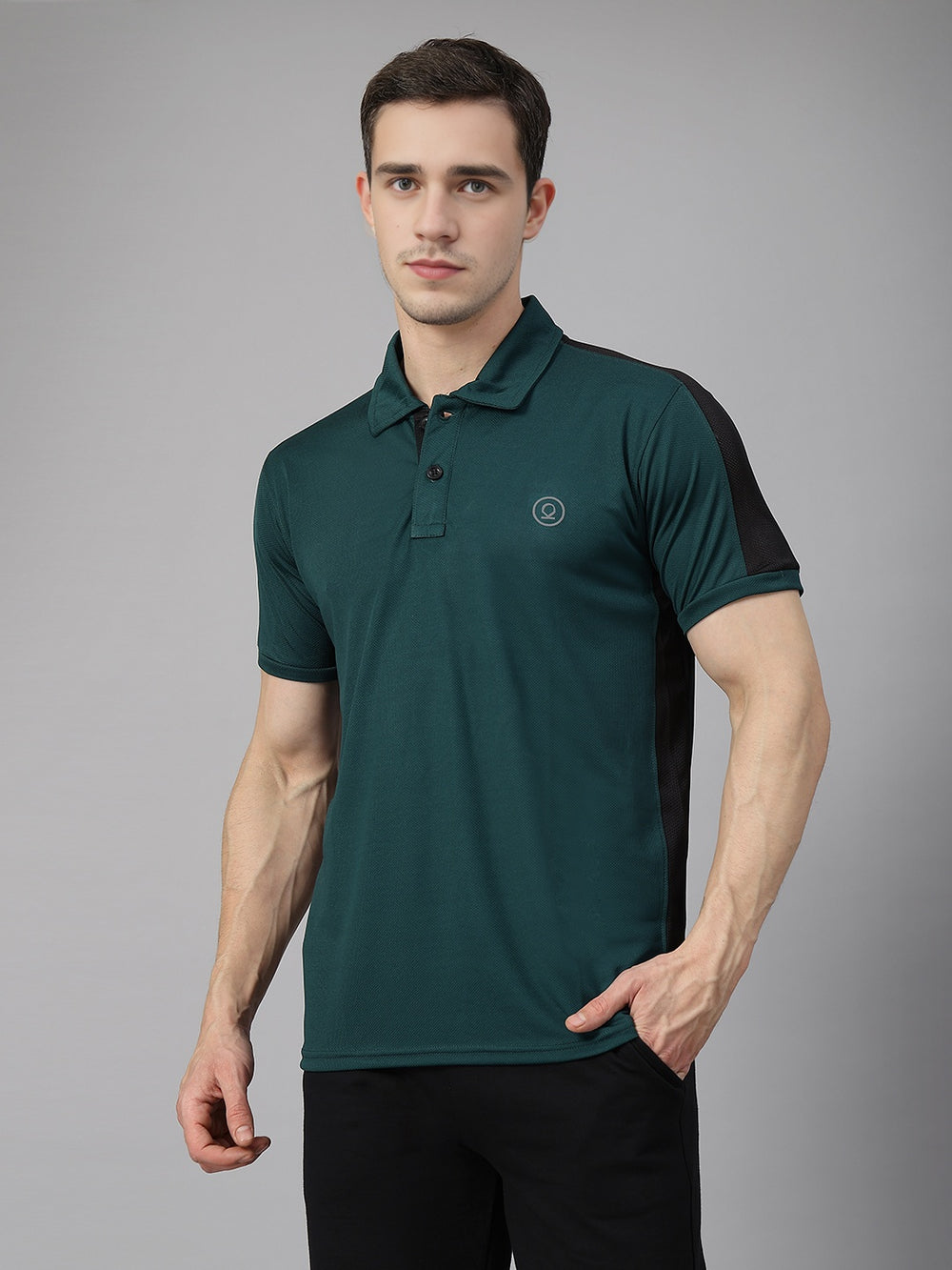 Men's Regular Dry Fit Gym Sports T-Shirt Dark Green